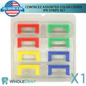 ContacEZ Assorted Color Coded IPR 8 Strips Orthodontic Interproximal Reduction - Picture 1 of 7