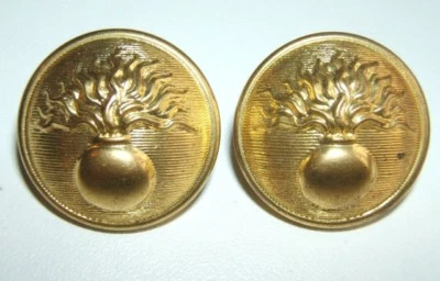 LOT DE 2 BOUTONS DORES GENDARMERIE MOBILE - 25 mm - Fabrication T.W.&W. - Photo 1/4