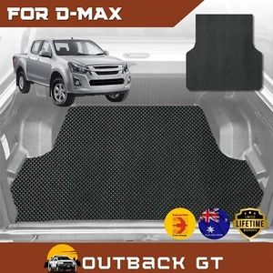 6D Diamond Ute Mat for Isuzu D-Max Crew Cab 2020-Current w factory plastic liner - Picture 1 of 6