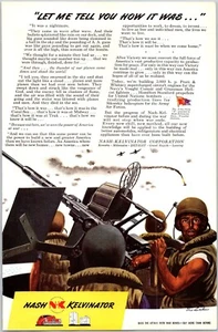 PRINT AD 1944 Nash Kelvinator Anti Aircraft Gun WWII Thousand Yard Stare 6.75x10 - Picture 1 of 3