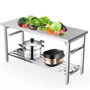 60x24Inch Folding Work Stainless Steel Food Prep Table for Restaurant Home Hotel - Picture 1 of 11