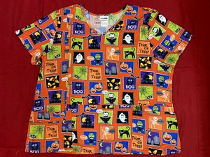 NWT Scrubstar Orange V-Neck Scrub Top XS - Picture 1 of 2