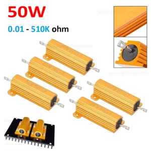 50W Alum Drahtwiderstand Lastwiderstände Hochleistungs Widerstand 0.01-510K ohm - Picture 1 of 15