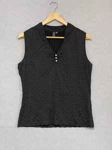 Colorado Womens Black Sleeveless Top Tank Shirt Size L - Picture 1 of 6