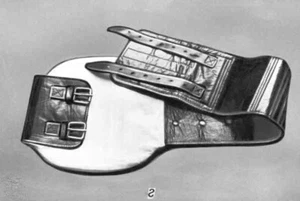 Soviet Pilot Anti-Vibration Noise Protection Leather Belt Length 87" No.3 - Picture 1 of 4