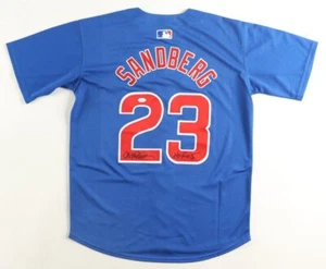 Ryne Sandberg Signed Cubs Jersey Inscribed "HOF 05" (JSA) - Picture 1 of 3