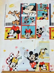 59x39.2cm Fabric - 11 Mini Panels of Cartoon Mouse Print Cotton Fabric - Picture 1 of 10