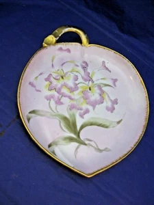 DECORATIVE ANTIQUE SERVING PLATE WITH HANDLE.   MARKED: CFH-GDM- #638 XMOSYO - Picture 1 of 7