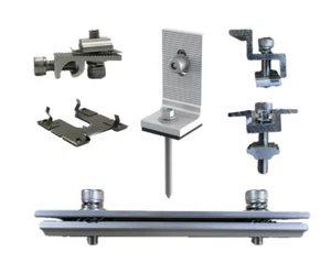 2 x Solar Panel Mounting kit | Tin or Tile Roof | FREE POSTAGE | bracket, clamps - Picture 1 of 4