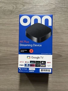 onn. Google TV 4K Plus Streaming Device (New 2025) 4K UHD - Picture 1 of 12