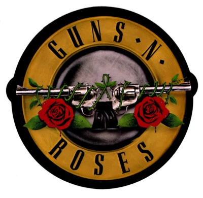 Guns n Roses Logo Sticker Decal Hard Rock n Roll Heavy Metal Axl Rose Slash*