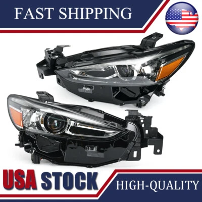 Full LED Headlamps For 2019-2021 Mazda 6 w/o Adaptive Pair Headlights LH+RH Foto 1 de 4