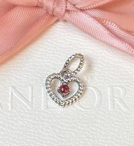 Neu Pandora Anhänger „Januar Geburtsstein -Herz“ Silber #798854C08 - Bild 1 von 1