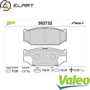 BRAKE PAD SET DISC BRAKE 302732 FOR SUZUKI SWIFTIII M13A 1.3L M16A 1.6L 4cyl - Picture 1 of 6