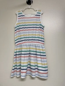 Girl’s Poof Girl Striped Tank Bow Dress Size L EUC! - Picture 1 of 6