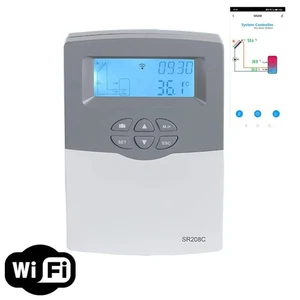 Solar Warmwasserbereiter Regler SR208C mit 3 Sensoren Einstellparameter WLAN Funktion - Bild 1 von 11