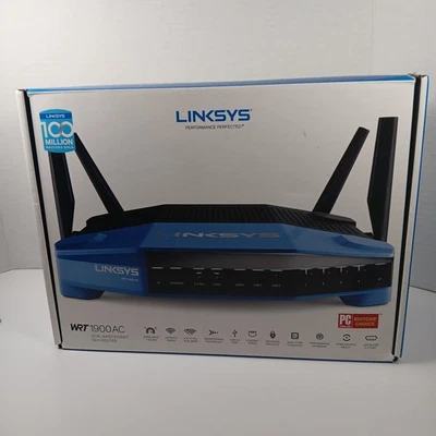 Linksys WRT1900AC Dual-Band WiFi Router Smart Wi-Fi Gigabit - Image 1 of 4
