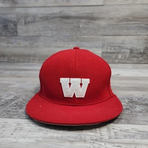 Adidas Wisconsin Badgers Hat Cap Adult Mens Fitted One Size Fits Most - Picture 1 of 5