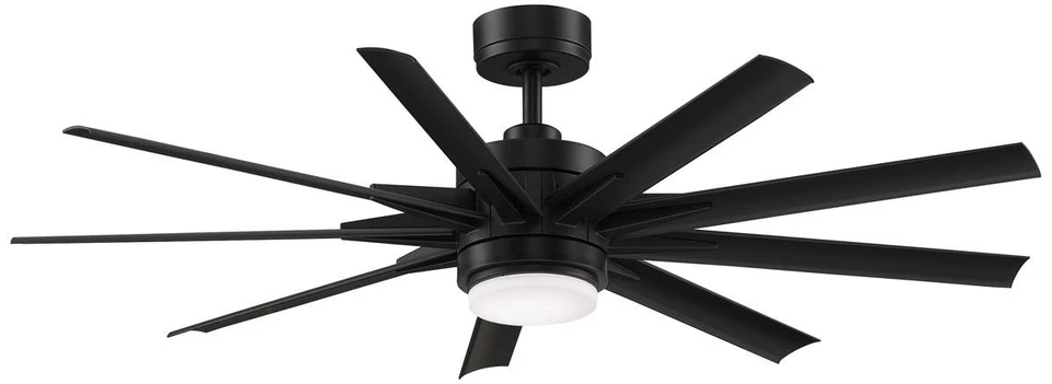 56" Fanimation Odyn Custom Black LED Smart Ceiling Fan - Image 1 of 1