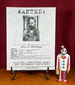 The Devil's Rejects Otis Firefly Wanted Poster- 8.5 x 11- Devil's Rejects Movie - Picture 1 of 7