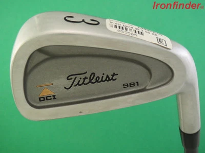 Titleist DCI 981 Single 3 Iron Graphite Select Custom Stiff Shaft Mens Right - Image 1 of 4