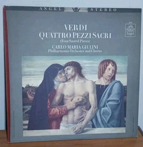 CARLO MARIA GIULINI VERDI quattro pezzi ANGEL US stereo LP 36125 Record Album  - Picture 1 of 17
