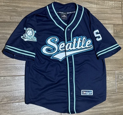 Camiseta deportiva vintage azul oscuro del Coliseo de béisbol de los Seattle Mariners MLB talla 2XL / XXL Foto 1 de 4