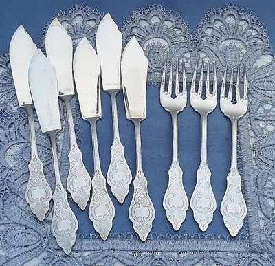 Wunderschönes Fischbesteck Robbe & Berking Friesen / Ostfriesen 18/8 Edelstahl - Bild 1 von 4