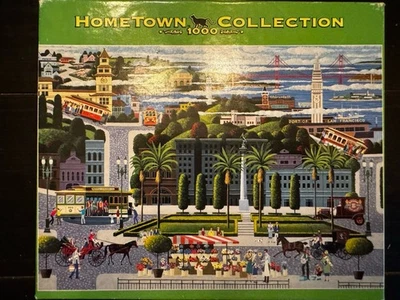 CABLE CARS San Francisco RoseArt Puzzle HOMETOWN COLLECTION HERONIM 1000 Piece - Image 1 of 4