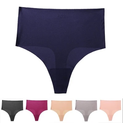 Seamless Tangas Female Sexy Unterwäsche High Waist Dessous G String Höschen - Bild 1 von 4