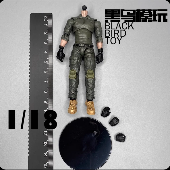 JOYTOY 1/18 Male Soldier Body+Hands Model 3.75'' Shock Worker Action Figures - Image 1 of 1