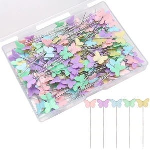 200 Stck. Multicolor Gerade Stecknadeln Gerade Quilting Pins Handwerk Positioniernadel... - Bild 1 von 6