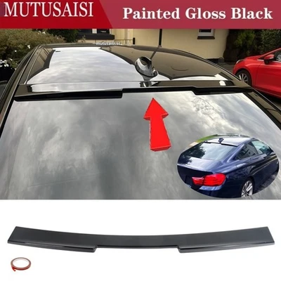 For BMW 2DR F32 430i 435i M4 14-20 Rear Spoiler Roof Wing M-Style (Gloss Black) Foto 1 de 4