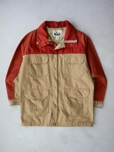 Vintage 70s Woolrich Jacket Parka Outdoor Made in USA with Detachable Hood SZ L - Picture 1 of 11