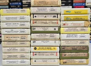 Lot of 28 Assorted Gummy Roller Ampex Carts - Vintage 8 Track Tape Cartridge #16 - Picture 1 of 4