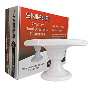 Sniper Roof Mount DVB-T Digital TV Antenna for Motorhomes, Caravans and Boats - Picture 1 of 12
