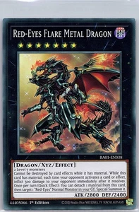 Red-Eyes Flare Metal Dragon RA01-EN038-Tarjeta Yu Gi Oh - Casi nueva - Imagen 1 de 2
