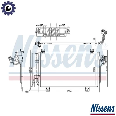 CONDENSER AIR CONDITIONING 940775 FOR MAZDA S5Y5/S5Y9/S5Y7/S5Y2/S5Y8/S5Y6 1.5L - Image 1 of 4