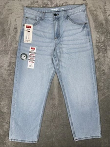 NUEVO Pantalones de mezclilla Wrangler Five Star Premium sueltos juveniles lavado claro talla 16 HUSKY - Imagen 1 de 12
