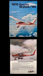 Seltener 1970 Cessna Skylane / 182 Händler Verkaufsprospekt 11 Pg. Top Zustand - Bild 1 von 13