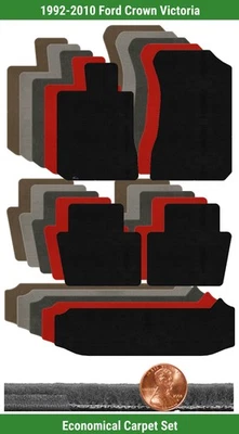 Набор ковриков Velourtex на заказ для 92-10 Ford Crown Victoria (5 штук) #LU3 - Изображение 1 из 4