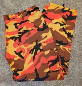 Rothco Hose Herren Orange Woodland Camo Militärstil Cargo BDU. 2XL - Bild 1 von 8