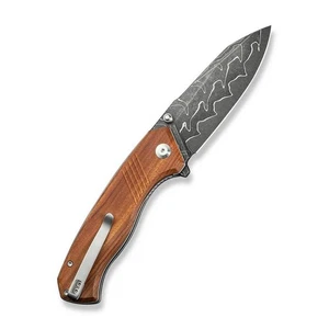 Cuchillo Plegable Civivi Damasco Acero Clip Punta Hoja Mango Madera - C23079-DS1 - Imagen 1 de 8