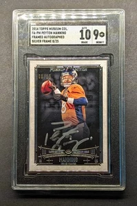 PEYTON MANNING Auto 2014 Topps Museum Collection Silver Frame SP /25 SGC 9 Mint - Bild 1 von 2