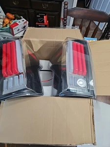 2007-2013 Toyota Tundra LED Tail Lights Assembly Black Housing Left And Right - Bild 1 von 4