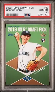 2022 Topps X Crown Collection #30 George Kirby RC PSA 10 - Picture 1 of 2