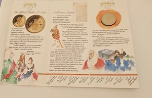 IL 1989 REGNO UNITO BRILLANTE CARTA DEI DIRITTI NON CIRCOLATA MONETA DA 2 STERLINE - Foto 1 di 3