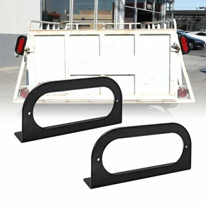 "Remolque ovalado de 6" soporte de montaje con luz trasera en L para camioneta bote RV" de 2 piezas - Imagen 1 de 7