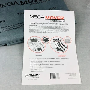 Mega Mover Portable Transport Unit Sling Lift Sheet Graham Med 53376 Max 800 lb - Picture 1 of 9