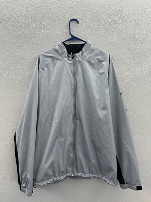 Chaqueta cortavientos Adidas Climastorm para hombre talla XL gris con cremallera Foto 1 de 4